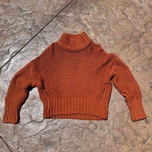 free people my only sunshine burnt orange/ rust sweater